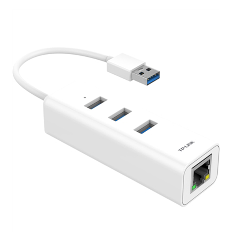 TP-LINK千兆有线网卡 USB转网线接口TL-UG313分线器HUB USB3.0笔记本rj45转换器 免驱台式机外置网卡 - 图2