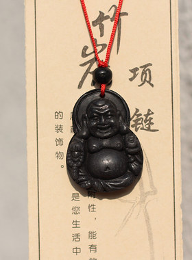 弥勒佛饰品自然风项链