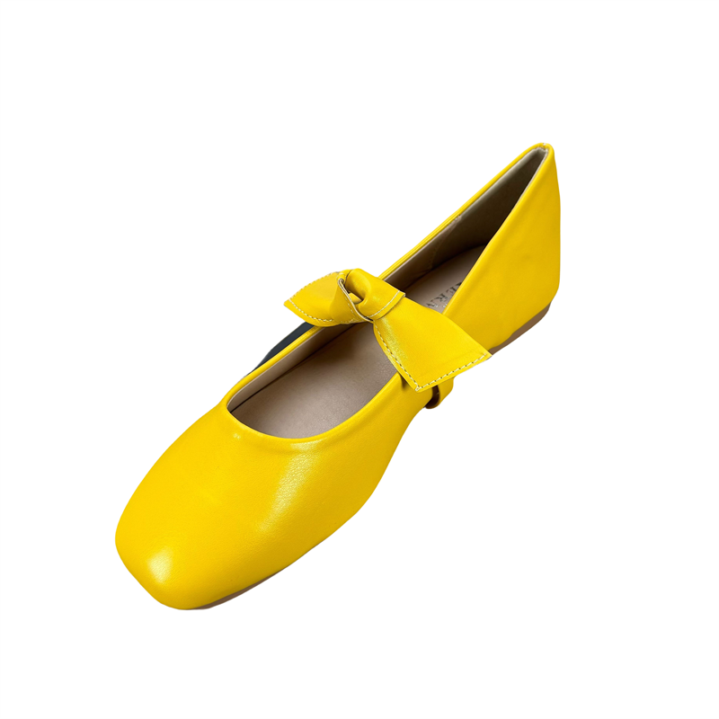 复古方头单鞋女蝴蝶结玛丽珍鞋仙女温柔浅口一字带舒适软底平底鞋,淘宝优惠券,粉丝福利购,淘宝优惠卷