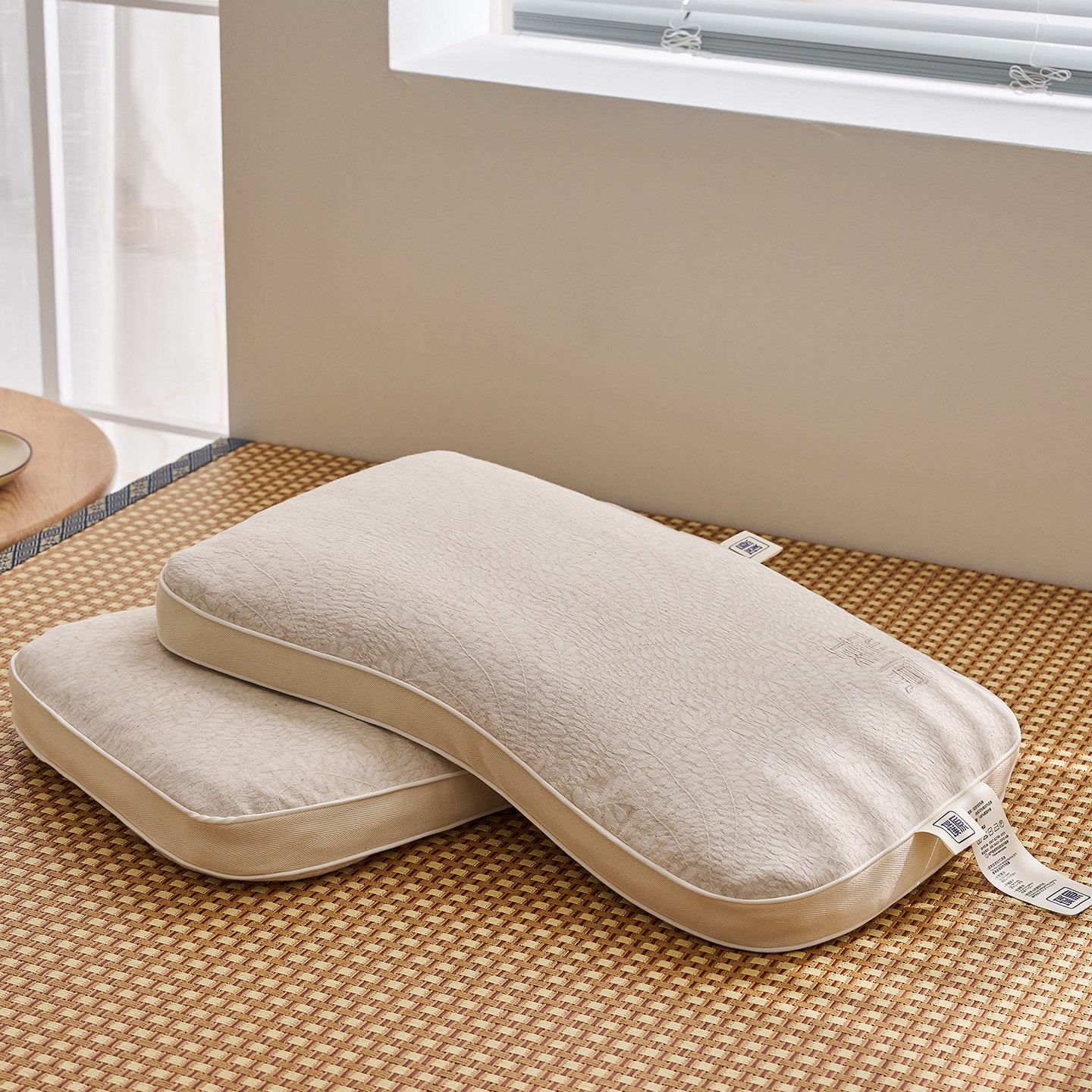 棉麻透气黑荞麦苦荞护颈椎支撑脖子牵引拉伸草本舒缓疲劳枕头枕芯,淘宝优惠券,粉丝福利购,淘宝优惠卷