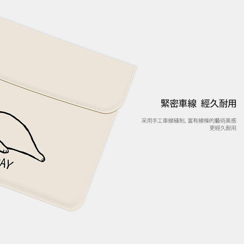 适用于可爱macbook内胆包 苹果笔记本air13.6电脑包M1/M2仿皮防水保护套联想华为13.3寸pro猫咪 - 图1
