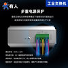 There are industrial Ethernet switches with 5 ports, 8 ports and 16 ports