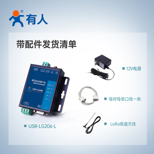 lora无线数传电台终端dtu网关串口收发模块232/485通讯有人LG206 - 图2