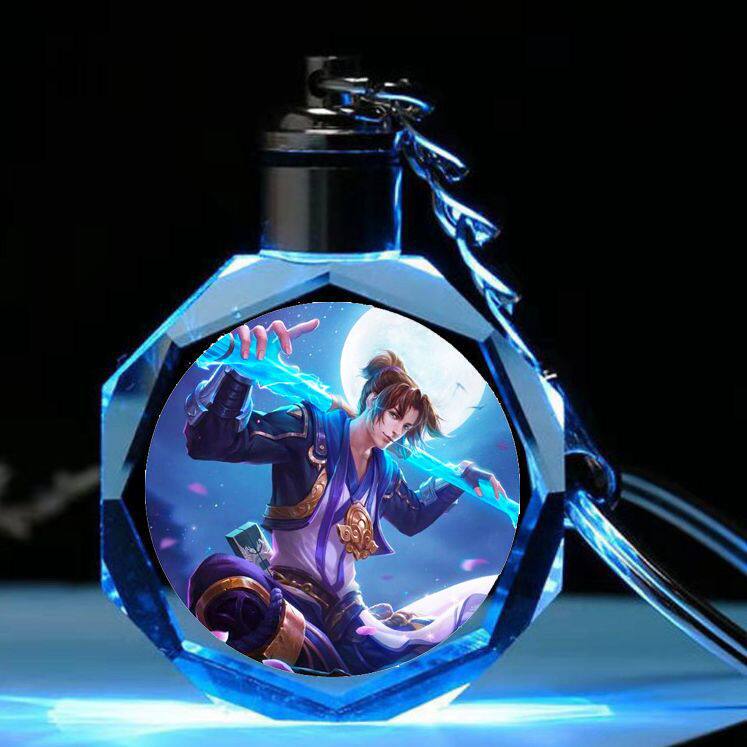 王者荣耀水晶王者荣耀水晶钥匙扣挂件定制皮肤照片制作小礼物生日送男女生朋友