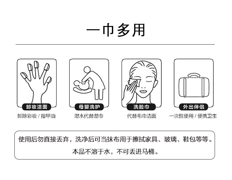 城市小铺洗脸巾一次性纯棉洁面巾抽取式洗面巾纸洗脸斤无菌家用-图1