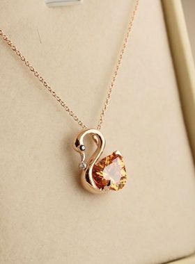 天鹅送妈妈礼品紫色水晶特价包邮