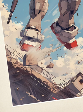 星空《元祖高达》机动战士高达GUNDAM敢达钢弹rx-78动漫装饰画