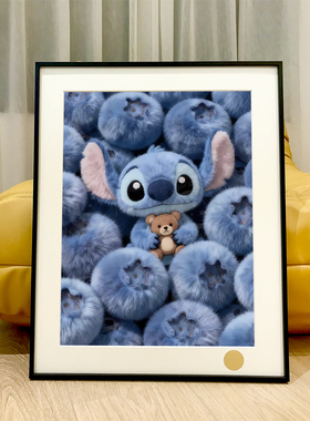 仰望史迪仔史迪奇星际宝贝Stitch史迪奇布吉布客厅卧室动漫装饰画