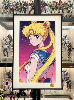 回眸水兵月美少女战士月野兔水手月亮倩妮迪公主SailorMoon装饰画