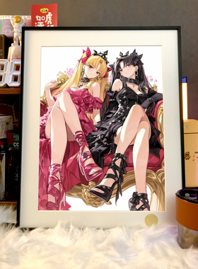 星空双色远坂凛Tohsaka Rin红色恶魔Fate/stay night动漫装饰画