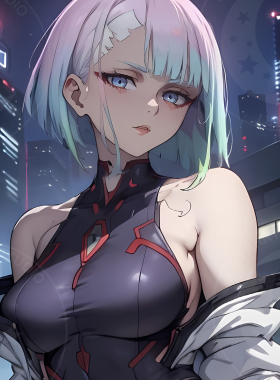 星空《赛博朋克露西》Lucy赛博朋克边缘行者Cyberpunk马丁内斯