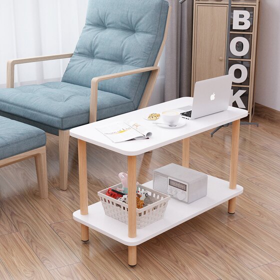 Table small apartment sofa side table living room coffee table