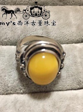 纯银戒指vintage珠宝首饰海外