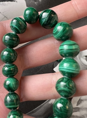 天然孔雀石项链欧美古董首饰