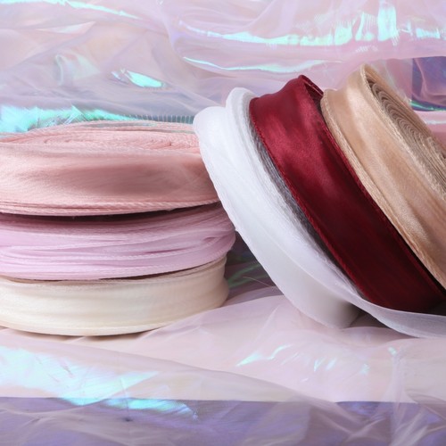 100码超大盘鱼尾纱丝带91米长纱带鲜花包装丝带蛋糕烘焙装饰彩带 - 图1