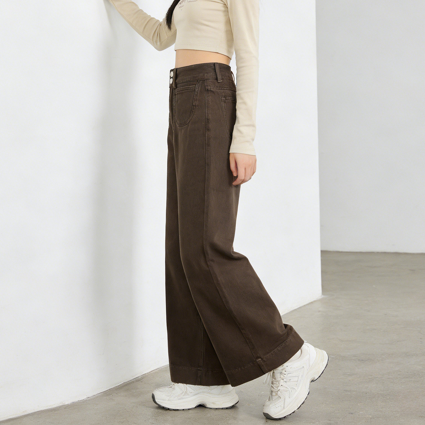 300斤大码胖mm复古高腰弯刀牛仔裤女梨形身材宽松显瘦直筒阔腿裤,淘宝优惠券,粉丝福利购,淘宝优惠卷