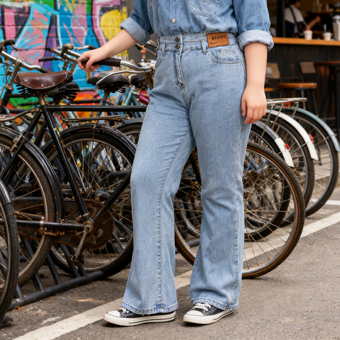 大码女装胖mm黑色微喇牛仔裤女高腰显瘦加绒加厚喇叭裤阔腿马蹄裤,淘宝优惠券,粉丝福利购,淘宝优惠卷