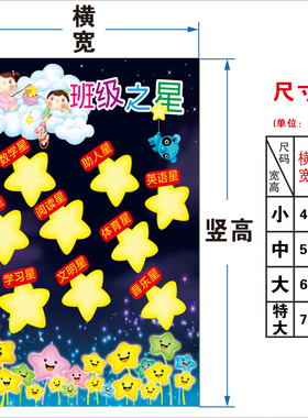 班级之星优秀光荣榜文化教室布置
