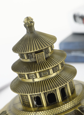 天坛祈年殿宫殿模型古建筑祈年殿地标建筑物旅游纪念品古典摆件