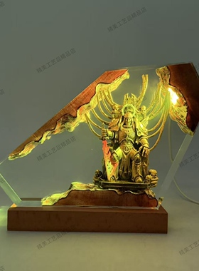 战锤40000Warhammer 40k人类帝皇黄金王座树脂小夜灯氛围灯摆件
