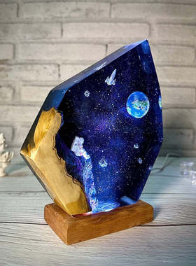 宇航员航天员星际小夜灯宇宙银河星空繁星小夜灯床头灯氛围灯摆件