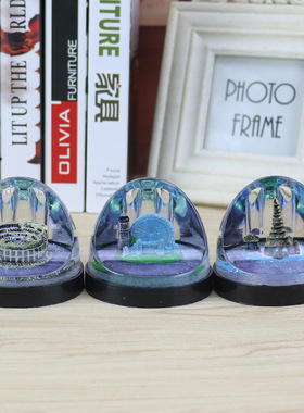 著名建筑伦敦塔入油插筒车载摆件