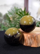 Solid Handball Fitness Ball Mid Aged Health Care Ball Natural Yak Horn Massage Ball Hand Grip Play Transfer Exercise Essay