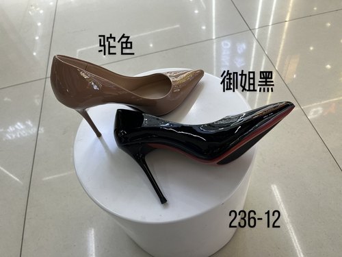 钎金鸟官方正品236-12法式高端定制款净版尖头细跟红底漆皮高跟鞋 - 图2