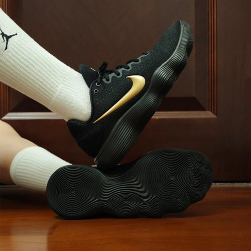 耐克NikeHyperdunk HD2017舒适耐磨黑金低帮运动篮球鞋IH0634-070 - 图1