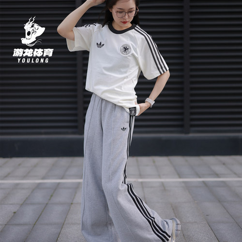 阿迪达斯Adidas三叶草2026新款德国队男子短袖T恤 KG5097 KG5098 - 图3