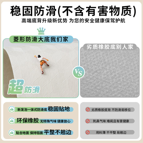 纯色入户门地垫进门大门口门垫家用防滑脚垫可擦免洗皮革地毯pvc - 图1