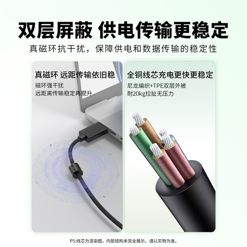 锐鹿适用RKR87键盘数据线电脑USB-C连接线RKR98 R87K R98 H81R104 R75Pro R87S键盘Type-C接口加长充电线配件 - 图1