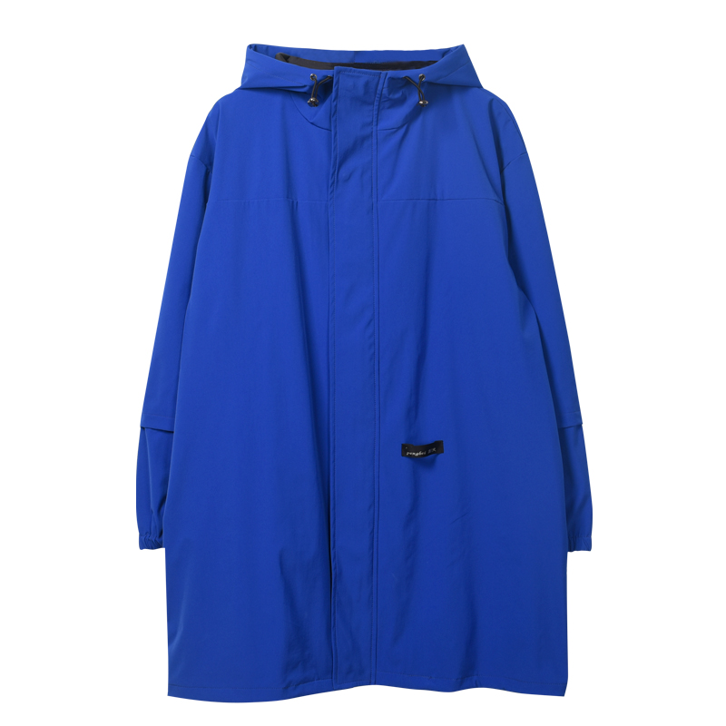 明星同款冲锋衣嘻哈宽松工装连帽风衣外套街舞团队定制316