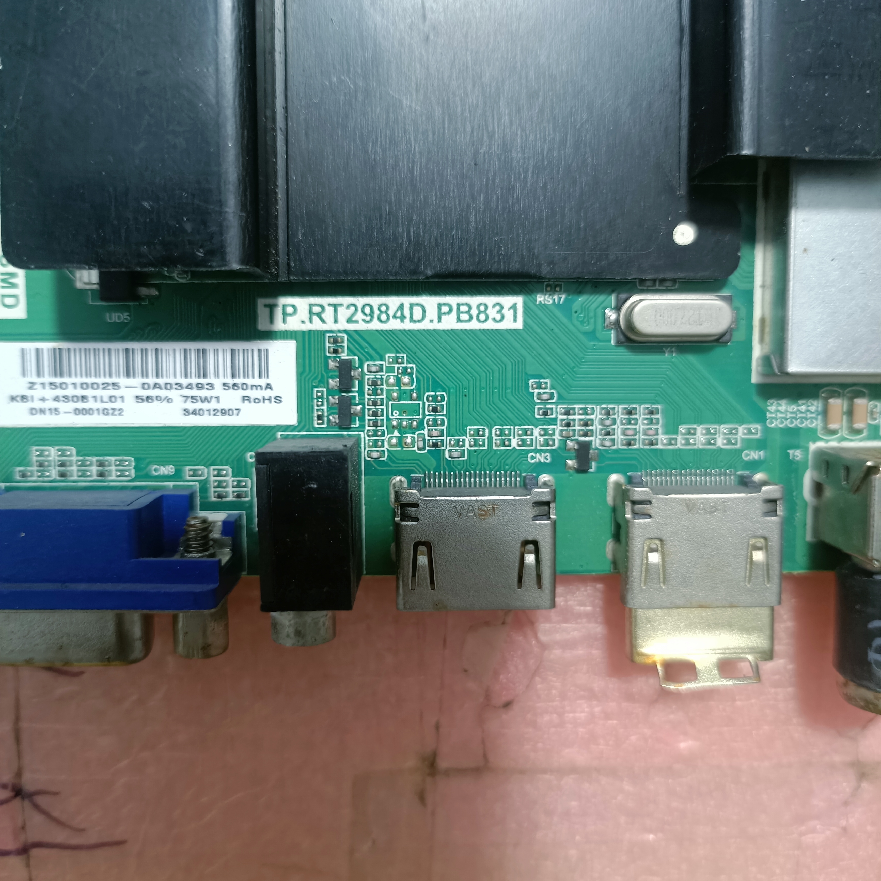 原装K43主板TP.RT2984D.PB831配屏59YT 72000059YT - 图0