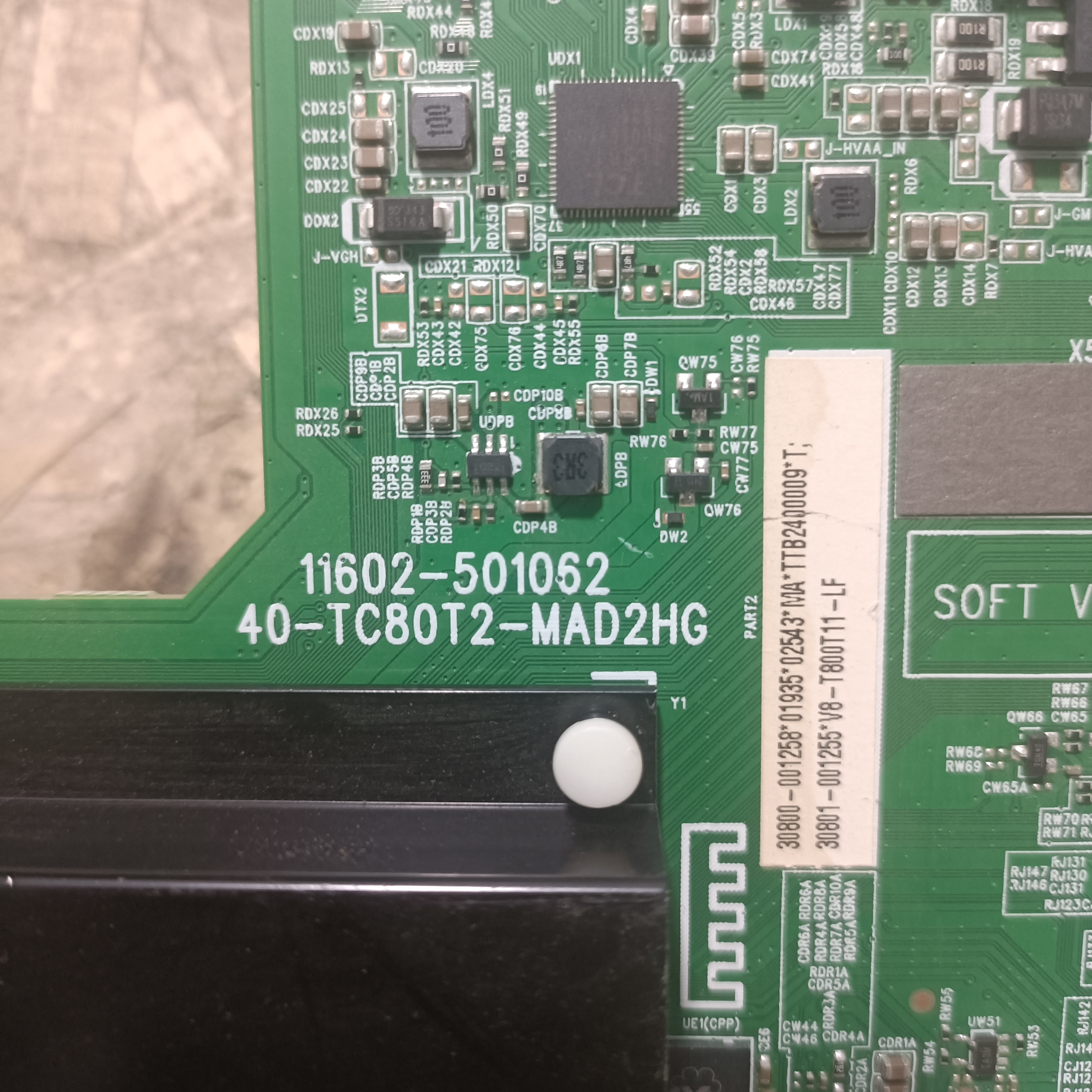 原装TCL 75S365C主板40-TC80T2-MAD2HG屏LVU750NDAL CS9W00 V2 - 图0