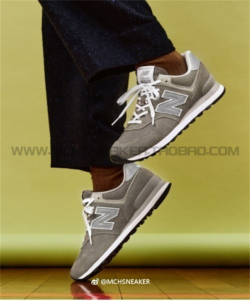 New Balance NB574系列元祖灰男女复古休闲跑步鞋 ML574EVG-图0