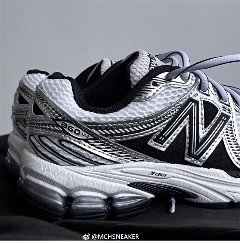 New Balance NB860系列黑色男女休闲运动慢跑步鞋 ML860XD-图2