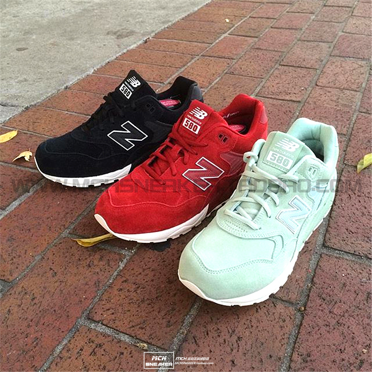 NEW BALANCE 男女复古运动慢跑步鞋 MRT580BV/DS/MBK/GK/BK/GY/BR