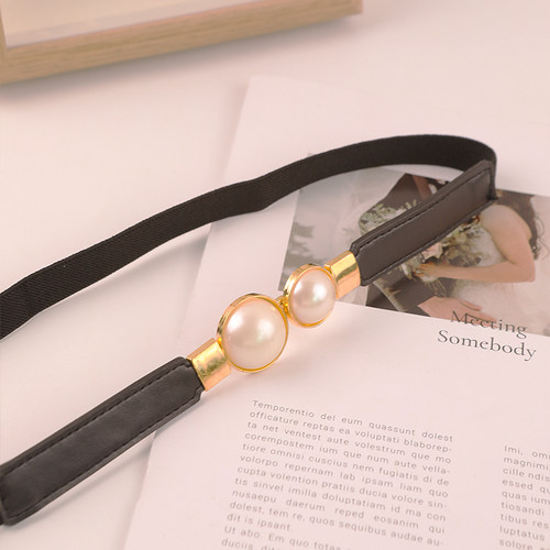 珍珠细腰带女2025新款毛衣装饰配连衣裙子高级感女士皮带收腰配饰 - 图3