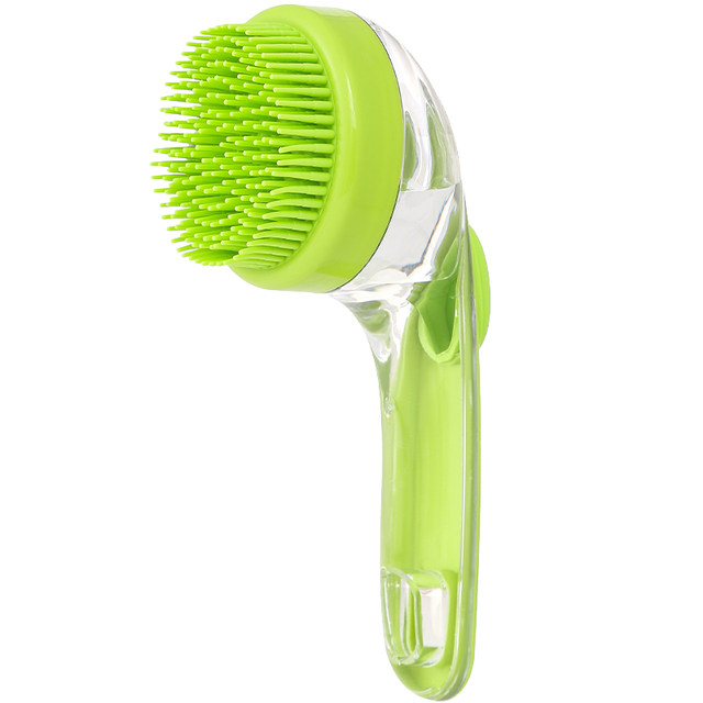 Pet dog hair washing bath brush massage brush artifact