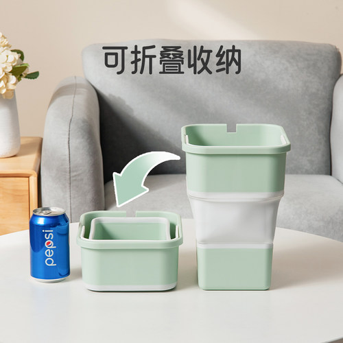 折叠式迷你垃圾桶车载出行露营收纳使用方便 自带垃圾袋收纳盒 - 图0