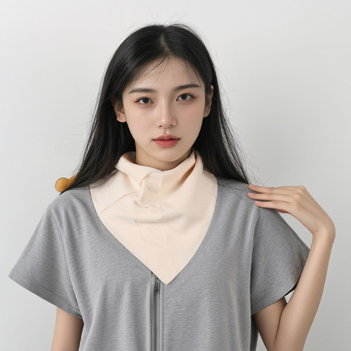 三角围巾围脖女新款时尚绒布秋冬季护颈韩版防寒保暖气质百搭脖套 - 图3