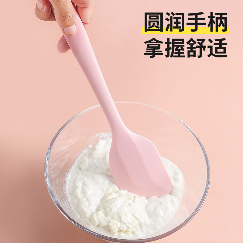 一体式硅胶刮刀奶油食用色素糖霜豆沙蛋糕调色搅拌刀家用烘焙工具_虎窝淘