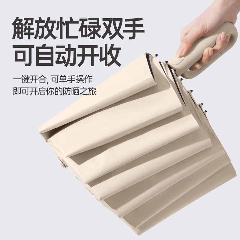 环扣全自动雨伞加大号加固加厚男士女学生上学专用车载反向折叠,淘宝优惠券,粉丝福利购,淘宝优惠卷