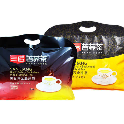 下单减 三匠黑苦荞茶小袋装全胚芽全株泡茶大凉山荞麦茶叶麦香型 - 图0