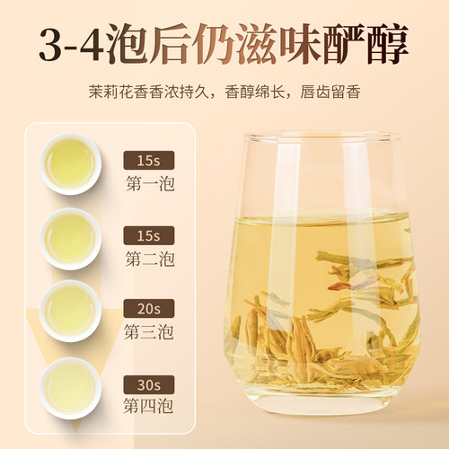 京华10号六窨茉莉花茶老北京浓香型茶叶自己喝自饮口粮茶250g - 图3