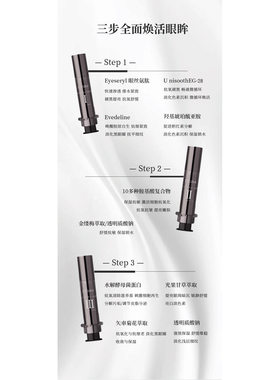 美国ifirm三阶段亮眸眼元素组合眼霜纹细纹鱼尾纹淡化提亮