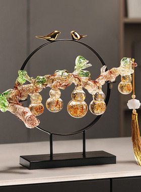 轻奢五福临门葫芦装饰摆件