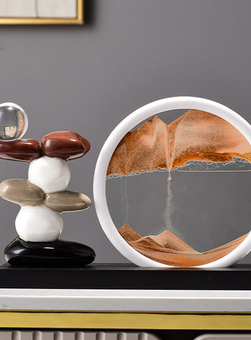 新中式时来运转流沙画装饰摆件