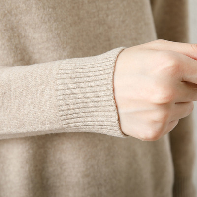 恒源祥高领毛衣羊毛衫针织套头